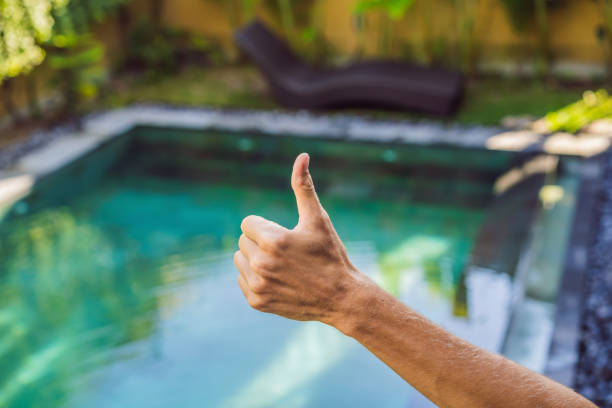 thumbs up on pool